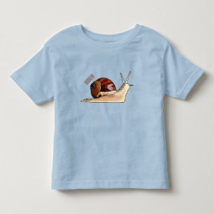 illustration av tecknaden snigel t shirt