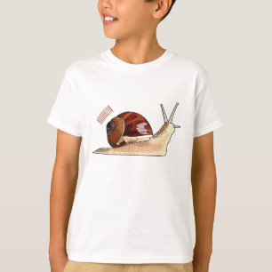 illustration av tecknaden snigel t shirt