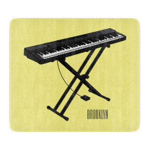 illustration av tecknaden tangentbord piano