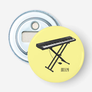 illustration av tecknaden tangentbord piano flasköppnare