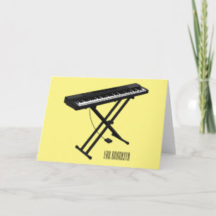 illustration av tecknaden tangentbord piano kort