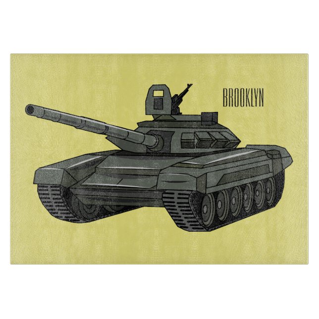 illustration av tecknaden tank (Framsidan)