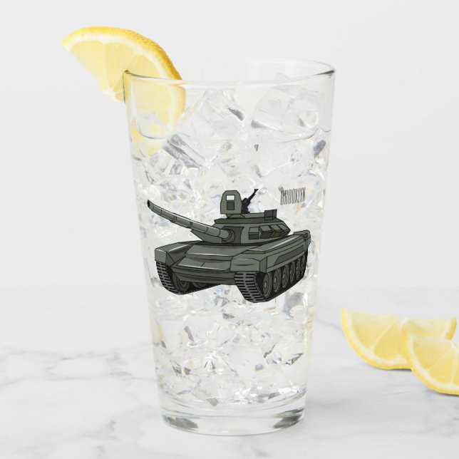 illustration av tecknaden tank glaskopp (Framsida Ice)