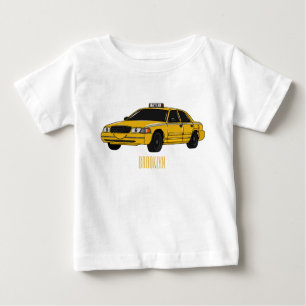 illustration av tecknaden taxi t shirt