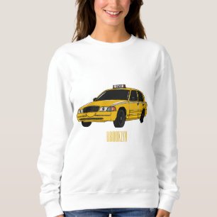 illustration av tecknaden taxi t shirt