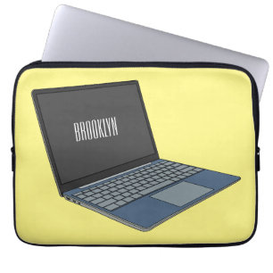 illustration av tecknaden till den bärbara datorn laptop fodral