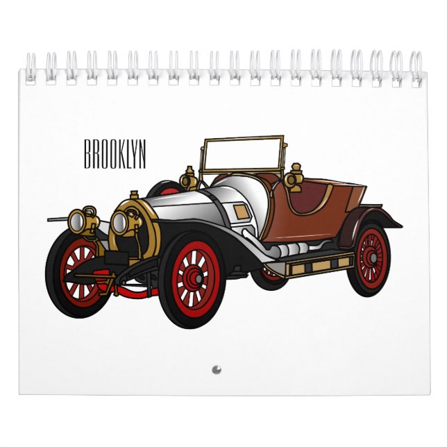 illustration av tecknaden transport kalender (Omslag)