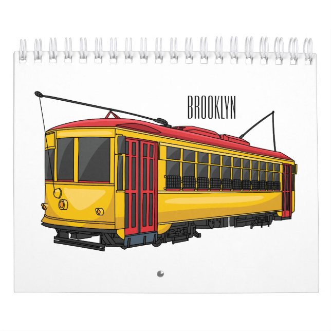 illustration av tecknaden transport kalender (Omslag)