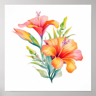 illustration av tecknadens blomma poster