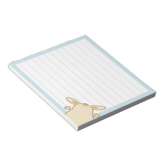 illustration av tecknadens bunny anteckningsblock