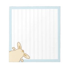 illustration av tecknadens bunny anteckningsblock