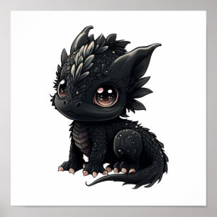 illustration av tecknadens dragon poster