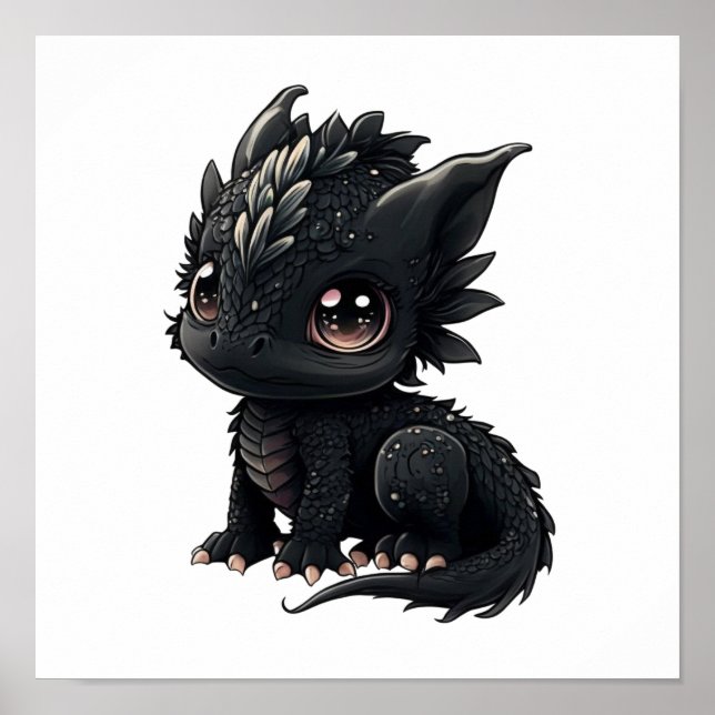 illustration av tecknadens dragon poster (Framsidan)