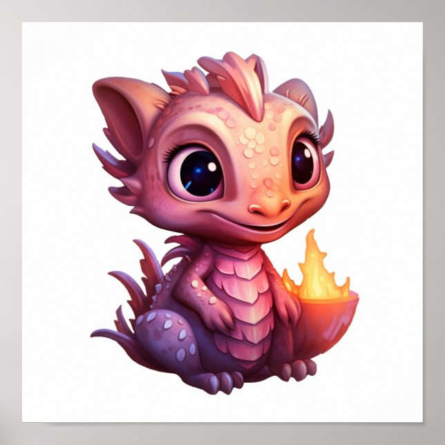 illustration av tecknadens dragon poster (Framsidan)