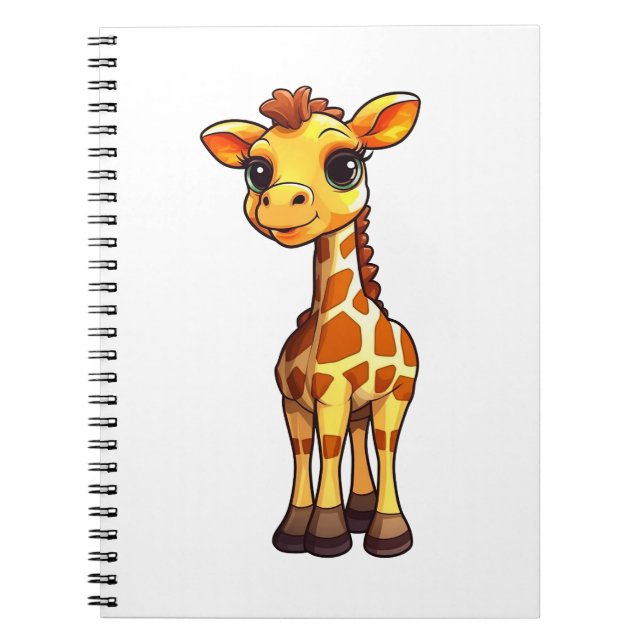 illustration av tecknadens giraff anteckningsbok (Framsidan)