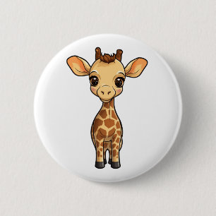 illustration av tecknadens giraff knapp
