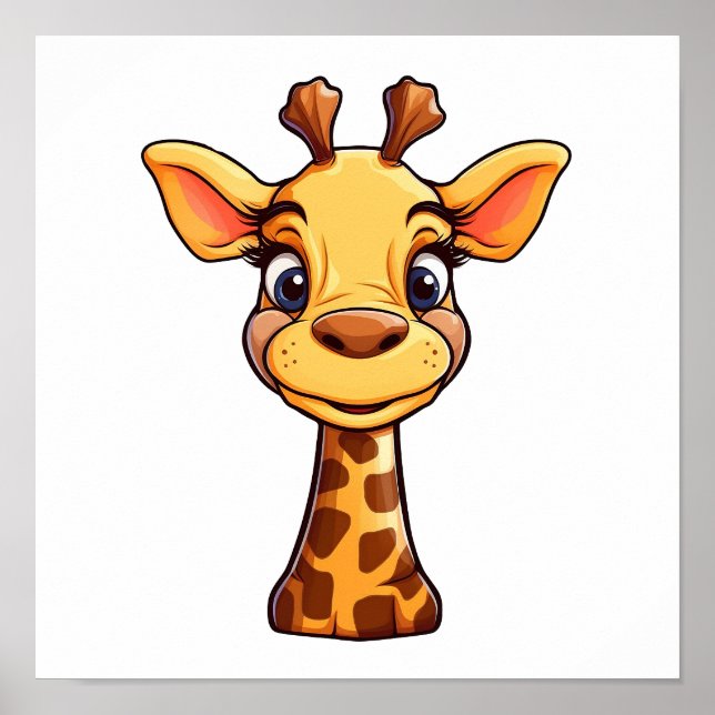 illustration av tecknadens giraff poster (Framsidan)