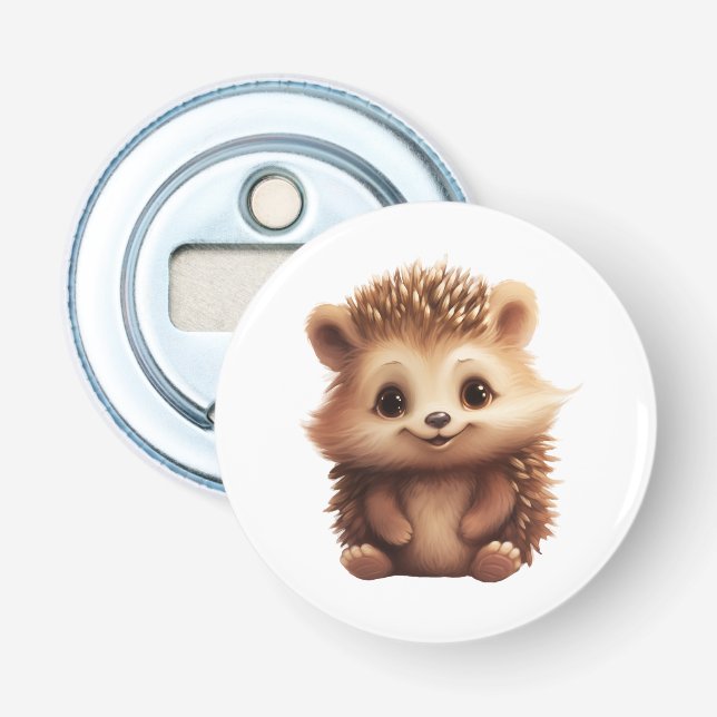 illustration av tecknadens hedgehog flasköppnare (Framsidan)