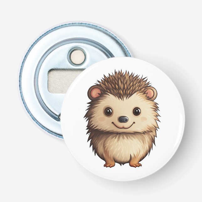 illustration av tecknadens hedgehog flasköppnare (Framsidan)