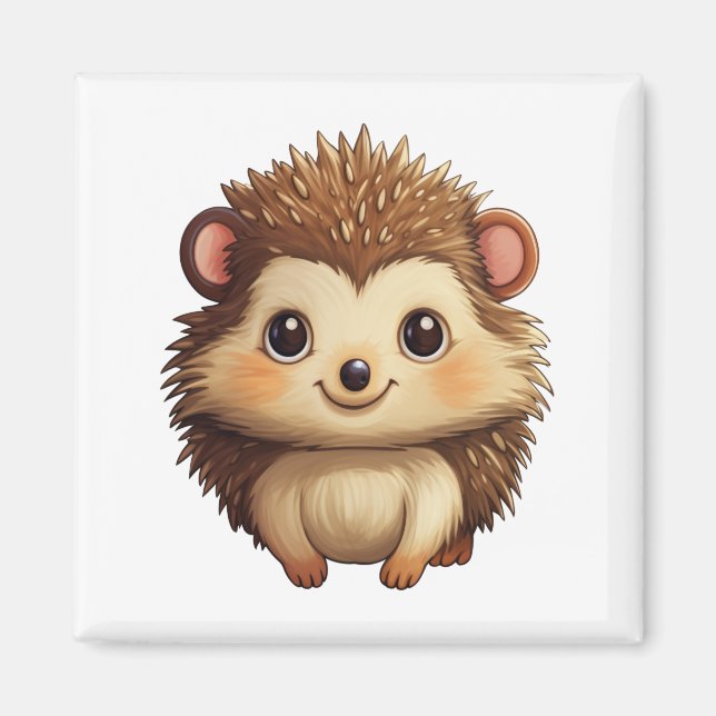illustration av tecknadens hedgehog magnet (Framsidan)