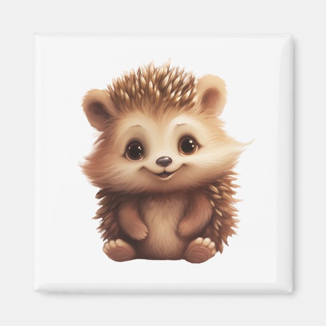illustration av tecknadens hedgehog magnet (Framsidan)