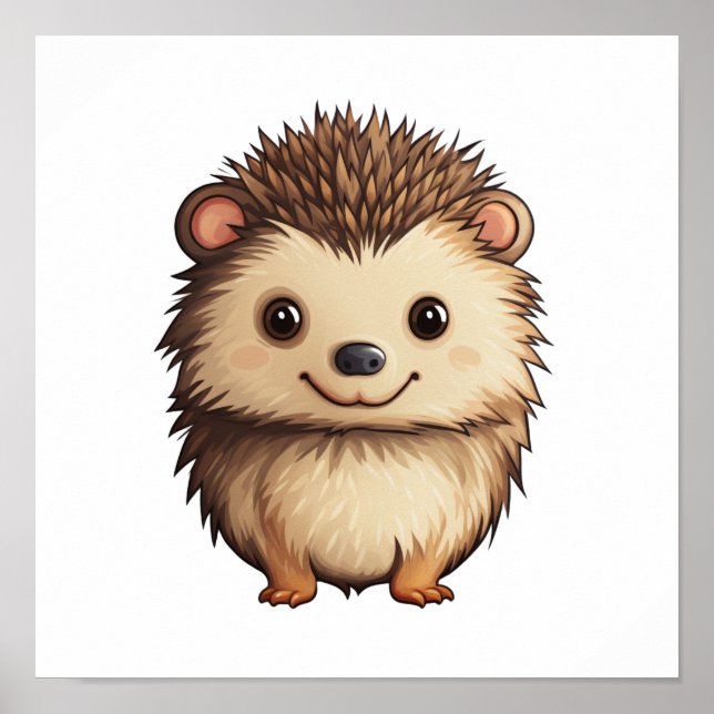 illustration av tecknadens hedgehog poster (Framsidan)