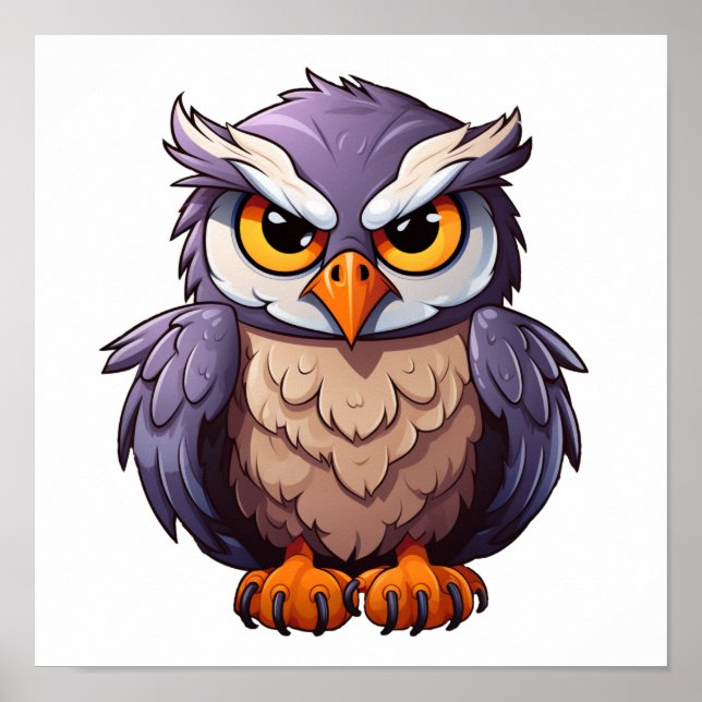 illustration av tecknadens örn poster (Framsidan)