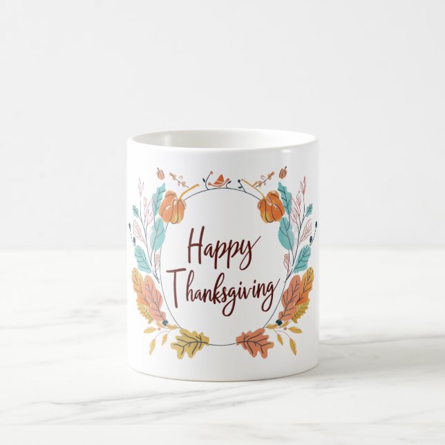 illustration av thanksgivingen kaffemugg (Center)