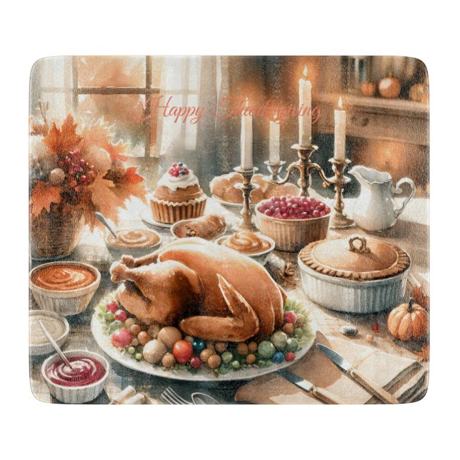 Illustration av Thanksgivingen Vattenfärg (Framsidan)