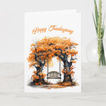 Illustration av thanksgivingens Orange Swing Vinta