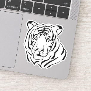 Illustration av tigern klistermärken