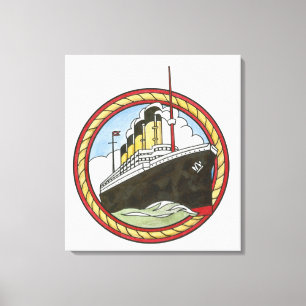 Illustration av Titanic Canvastryck