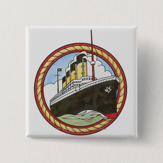 Illustration av Titanic Knapp (Framsida)