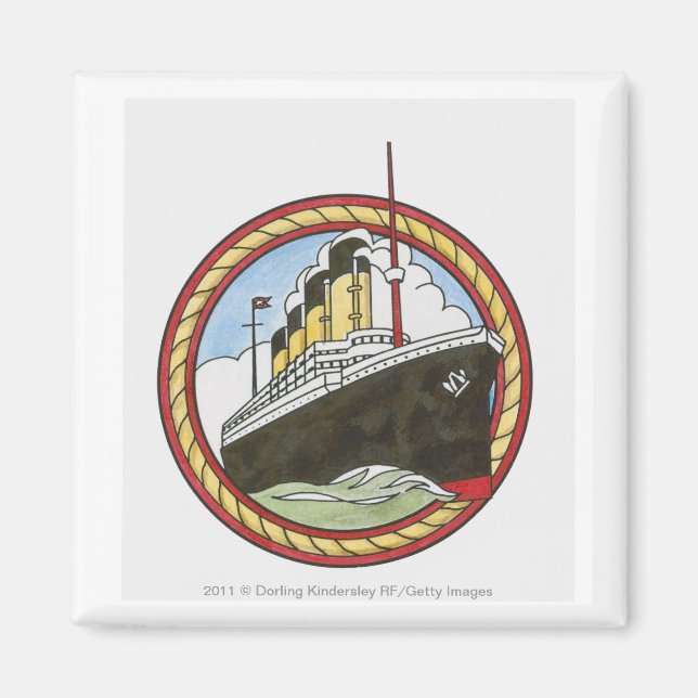 Illustration av Titanic Magnet (Framsidan)