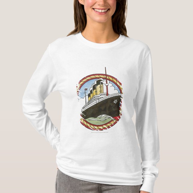 Illustration av Titanic Tee (Framsida)
