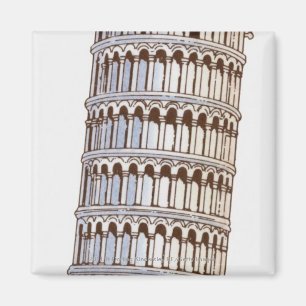 Illustration av torn av Pisa Magnet