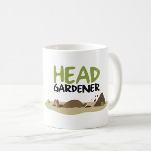 Illustration av trädgårdsmästare kaffemugg