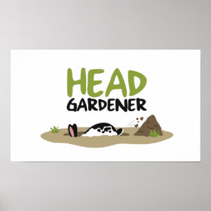 Illustration av trädgårdsmästare poster