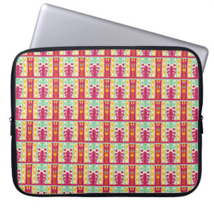 Illustration av traditionell textildesign i Indien Laptop Fodral
