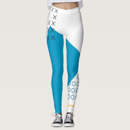illustration av trendig, coola, geometrisk Memphis Leggings