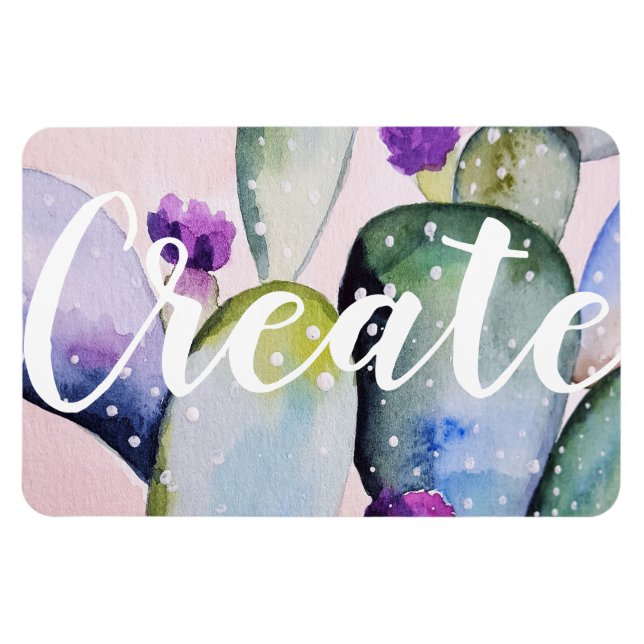 Illustration av trendigets vattenfärgsaktualitet S Magnet (Horisontell)