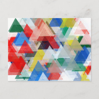 illustration av triangles mönster vykort