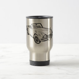 Illustration av triumph Tr4-sportbil Resemugg