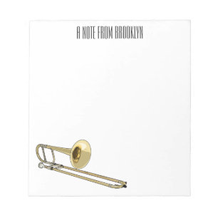 illustration av Trombone-tecknaden Anteckningsblock