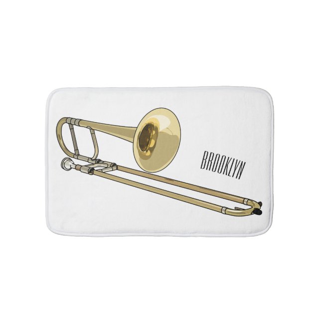 illustration av Trombone-tecknaden Badrumsmatta (Framsidan)