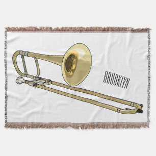 illustration av Trombone-tecknaden Filt