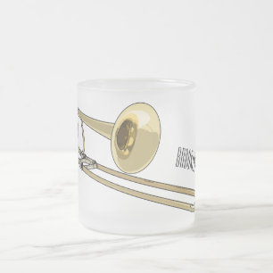 illustration av Trombone-tecknaden Frostad Glasmugg