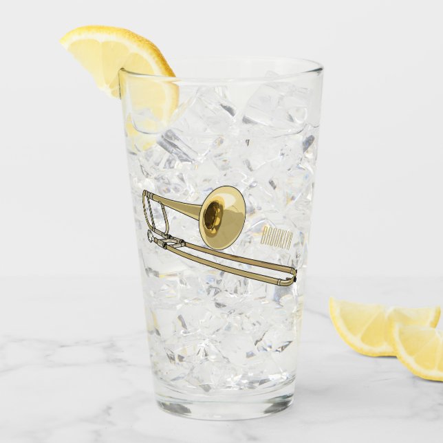 illustration av Trombone-tecknaden Glaskopp (Framsida Ice)