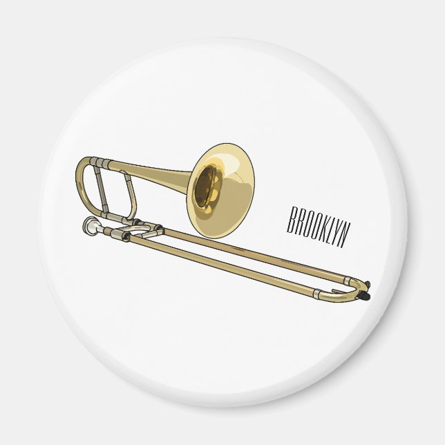 illustration av Trombone-tecknaden Magnet (Framsidan)