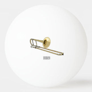 illustration av Trombone-tecknaden Pingisboll